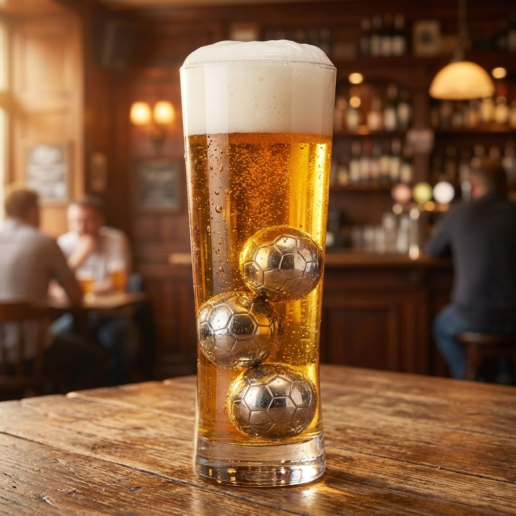 IceBalls in einer Stange Bier