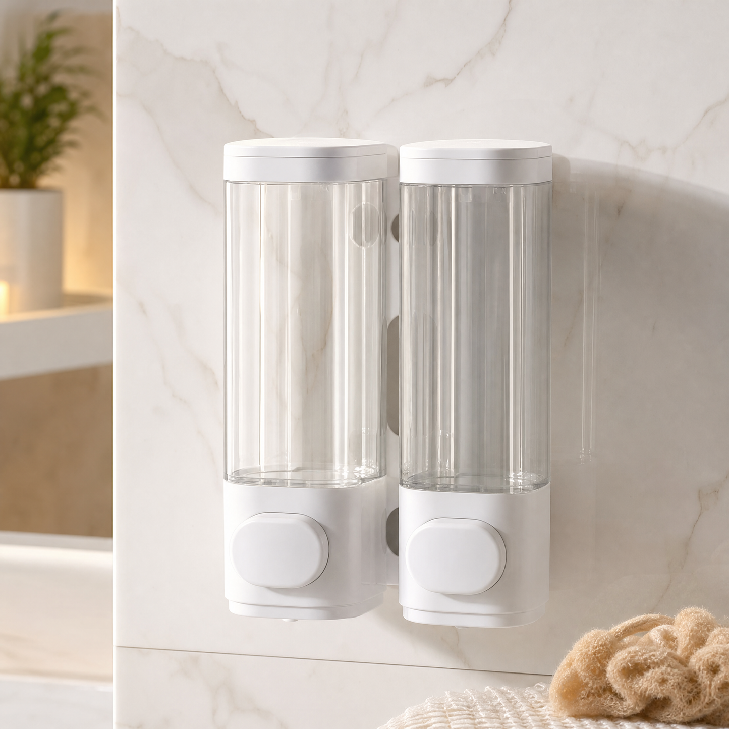 Weiss Transparent - Doppelpack Variante 2